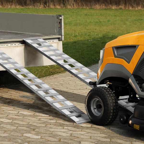 Aluminiumramper 94" x 15", 6000 LBS Kapacitet, Lastramper 2-Pack, Slitstarka och Lättanvända