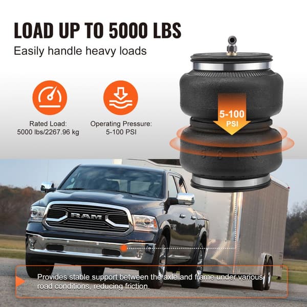 Airbag affjedringskit til 11-2018 Dodge Ram 1500 og 19-2021 1500 Classic, forbedret kørselskomfort, nem installation