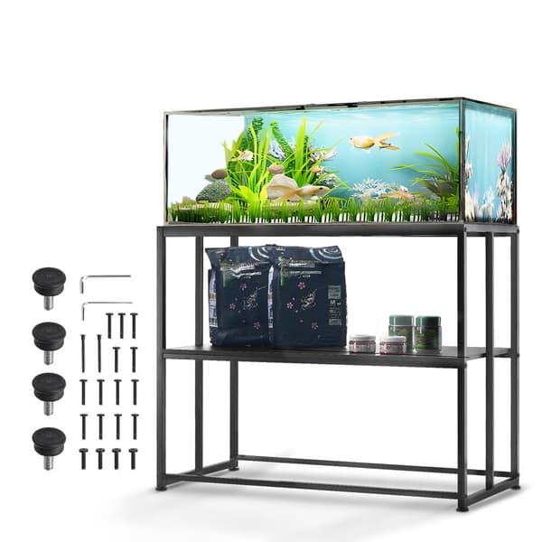 40 Gallon Akvarie Stativ - Stål Skildpadde & Reptil Tank Stativ, 335 lbs Belastning, 36,5 x 18,5 x 29,5