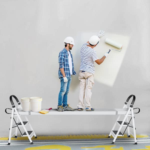Teleskoperande arbetsplanka i aluminium 8-13 fot, 500 lb kapacitet, lätt och stabil ställningsplanka