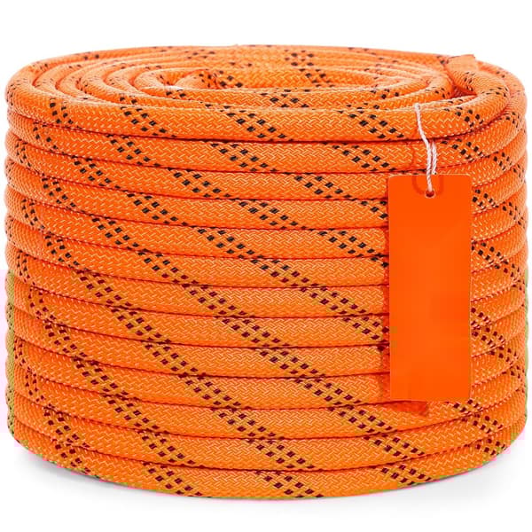 Arborist Klatretov Dobbelt Flettet Polyester 3/8" x 120" 48-Streng, Holdbart og Sikkert