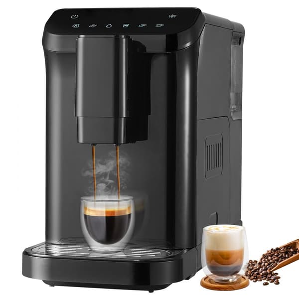 Automatisk espressomaskin 15 bar, inbyggd kvarn med 15 malnivåer, perfekt kaffebryggning