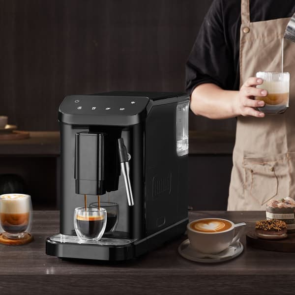 Automatisk Espressomaskin 20 Bar, Skummande Ångstav, 15 Slipnivåer, Kaffeupplevelse av Hög Kvalitet