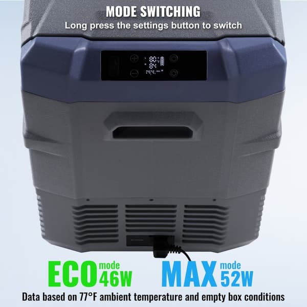Bærbar Bil Køleskab Fryser Kompressor 40 L, Dual Zone, Ideel til Hjemme- og Bilbrug