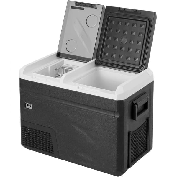 Bärbar bilkylskåp frys 36 L, dual zone, med istillverkningsfunktion, effektiv och kompakt