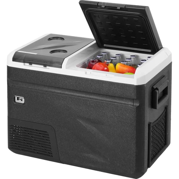 Bärbar bilkylskåp frys 36 L, dual zone, med istillverkningsfunktion, effektiv och kompakt