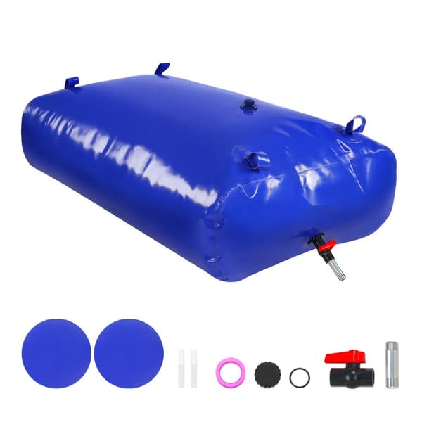 Kannettava vesisäiliö 142,7 Gallon 1000D PVC kokoontaitettava vesitankki, kestävä ja helppokäyttöinen