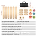 Miniatyrbild 7 av 9: Barn Balansbalk Stepping Stones, Gymnastikbalansbräda för Barn, 6-pack, Stabilitet och Koordination