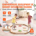 Miniatyrbild 2 av 9: Barn Balansbalk Stepping Stones, Gymnastikbalansbräda för Barn, 6-pack, Stabilitet och Koordination