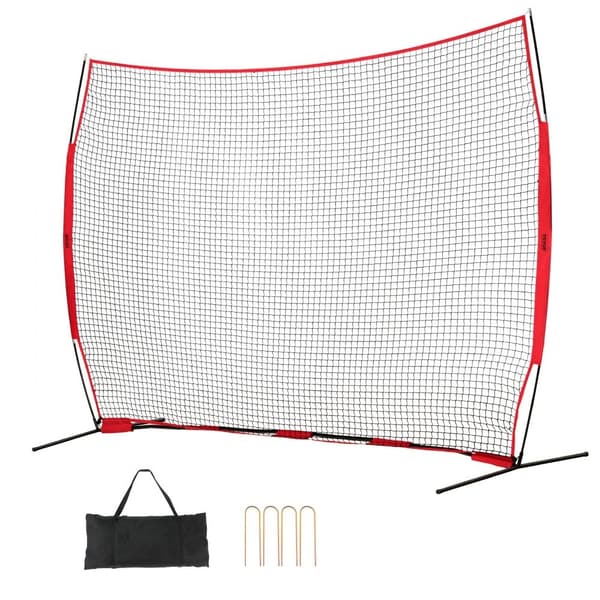 Esteverkko Barricade Backstop, 12 x 9 jalkaa, pallourheilu, kannettava harjoitusväline, kantolaukku, suojaverkko