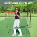 Miniatyrbillede 6 af 9: Baseball og Softball Rebounder Net 3x4,5 ft PitchBack 3-vejs træner, hold styr på dine kast, forbedr din præstation