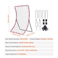 Miniatyrbillede 7 af 9: Baseball og Softball Rebounder Net 4x5,5 ft PitchBack, 360° Felttræning, Effektiv Rebound, Forbedr Dit Spil
