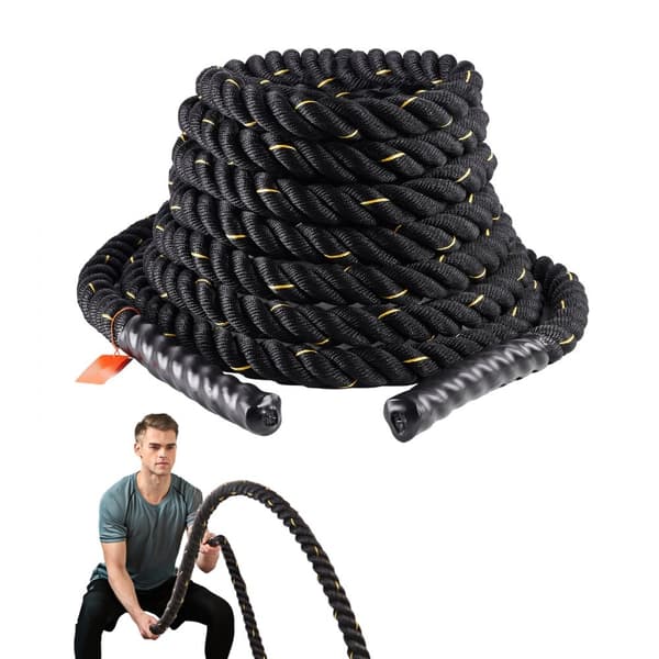 Taisteluköysi 1,5" 30 Ft - Kuntosaliharjoittelu, Voimaharjoittelu, Kuntoköysi, Kestävä ja Tehokas