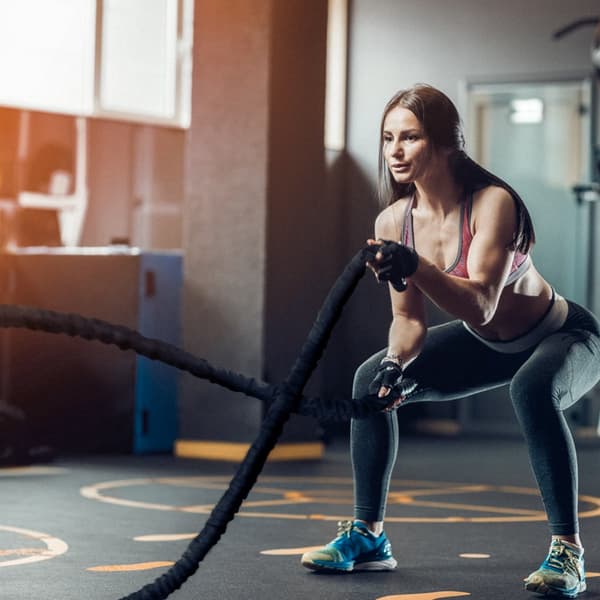 Battle Rope 1,5" 30Ft, træningsrejse til styrketræning, fitnessøvelse, holdbar kvalitet, effektiv cardio