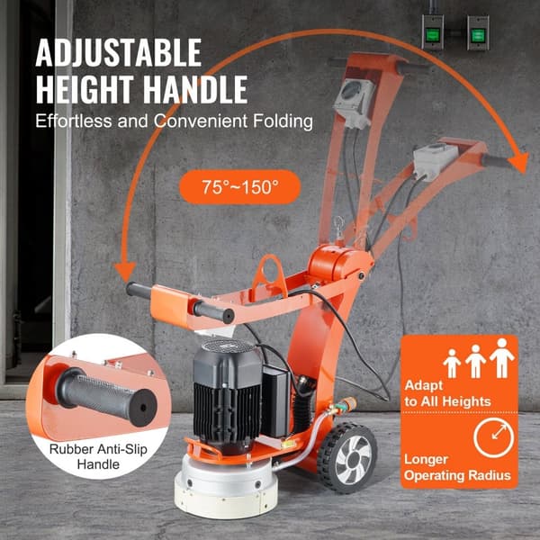 Betongulvsliber 10" Gå-bagud Polermaskine 3.0HK, Justerbar, Effektiv Gulvbehandling