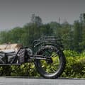 Miniatyrbild 8 av 9: Cykel Lastvagn, 70 lbs lastkapacitet, tung cykelanhängare, kompakt förvaring, snabbkoppling och universalkoppling, 20" hjul