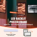 Pikkukuva 2 / 9: LED-valolaatikko 610x914mm, Musta Kuvakehys ja Julistekehys Elokuvajulisteille