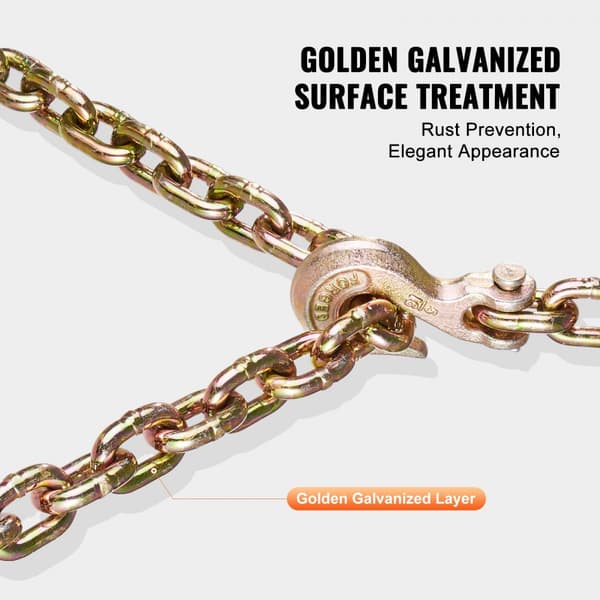 Binder Chain G80 Tie Down, trækkæde med to kroge, 5/16" x 10,3", 4900 lbs, holdbar og sikker fastening