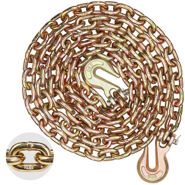 Binder Chain G80 Tie Down, trækkæde med to kroge, 5/16" x 10,3", 4900 lbs, holdbar og sikker fastening