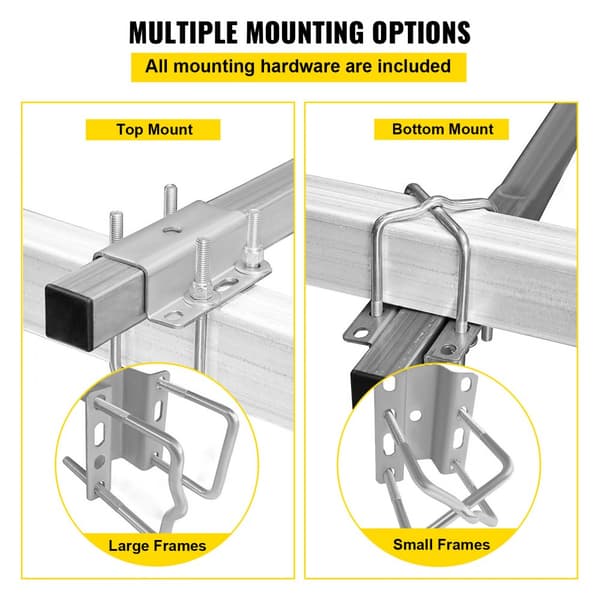 Bådtrailer Guide On, 24", Et Par Trailer Ponton Bunk Board Guide-ons, Stål Trailer Guider, Komplet Monteringsudstyr Inkluderet