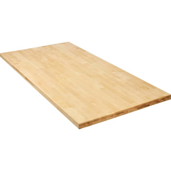 Bordplade i massivt ahorntræ, rektangulær 29,5" x 23,6" x 1,5", slidstærk og elegant design