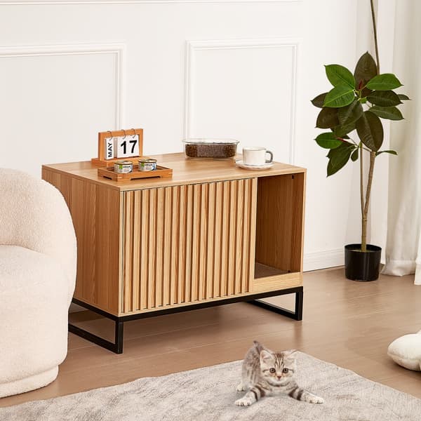Kattlåda Dold kattmöbel, 31,5"L x 20"B x 22"H, elegant design, utrymmeseffektiv