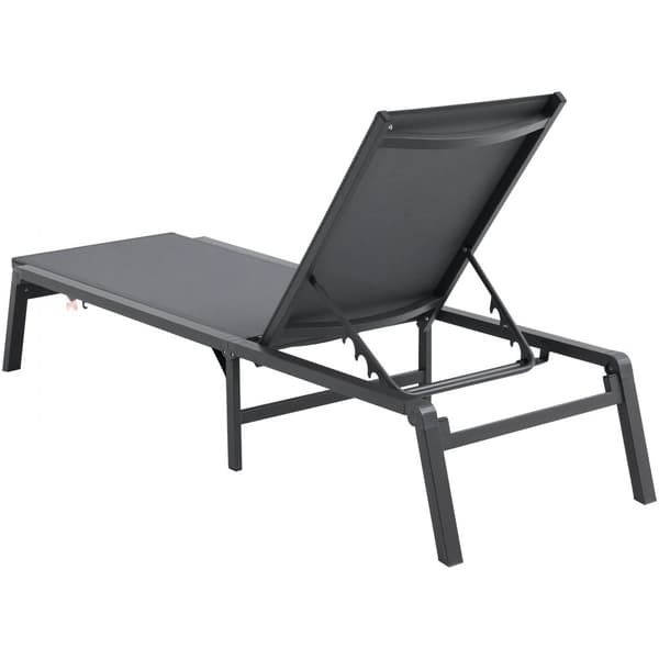 Vikbar Chaise Lounge Stolen för Utomhusbruk, Justerbar 5-position, 2 st