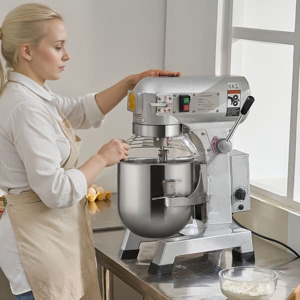 Professionel Fødevaremixer 28,5L, 3-hastigheder, Stående Dejmixer, 1100W til Restaurant