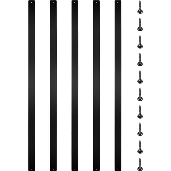 Metal Deck Balustere 76 Pack, 29.5" Aluminium Legering Rækværk, Holdbarhed, Letvægtsdesign, Nem montering