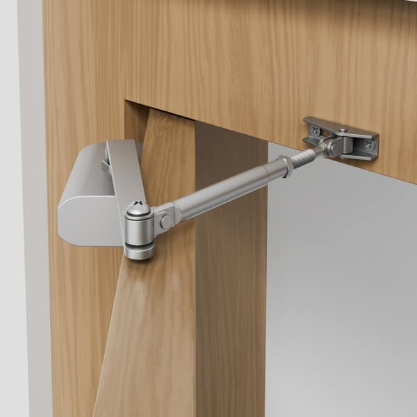 Dørlukker 45 kg, automatisk hydraulisk dørlukker, justerbar størrelse, kommerciel og boligbrug, heavy duty dørlukker