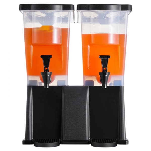 Dryckesdispenser 3 gallon x 2, Plast Juicedispenser med Lock, Iste Lemonad Juice Vatten Dispenser för Fester