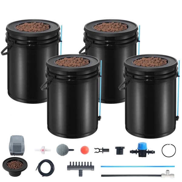 DWC Hydroponics -kasvujärjestelmä, Syvä Vesi -viljelmä, Top Drip 4 -kauha, tehokas vesiviljely, optimaalinen kasvu