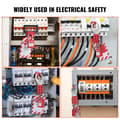 Miniatyrbillede 6 af 9: Elektrisk Lockout Tagout Kit, 59 dele sikkerhedspakke med hængelåse, hasper, mærkater, binder, stik lockout, kamafbryder