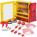 Miniatyrbillede 9 af 9: Elektrisk Lockout Tagout Kit, 59 dele sikkerhedspakke med hængelåse, hasper, mærkater, binder, stik lockout, kamafbryder