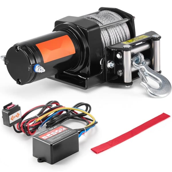 Elektrisk ATV UTV spil 3000 lb, vandtæt IP55, stålkabel, kablet kontrol med effektive funktioner