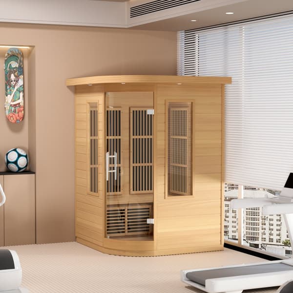Far Infrared Bastu 2 Personer Hemma Spa, 1850W, Effektiv Värme, Modern Design
