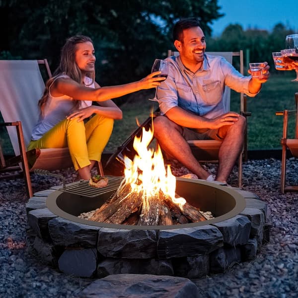 Tulikellari 40-tuumainen ulkoteräksinen DIY nuotiopaikka ja BBQ-tulisija