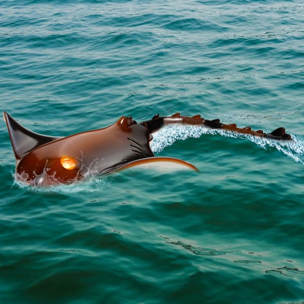 Fjernbetjening Manta Ray Legetøj, 2,4 GHz Højhastigheds RC Båd, Børnevenlig, Gaveidé til Voksne