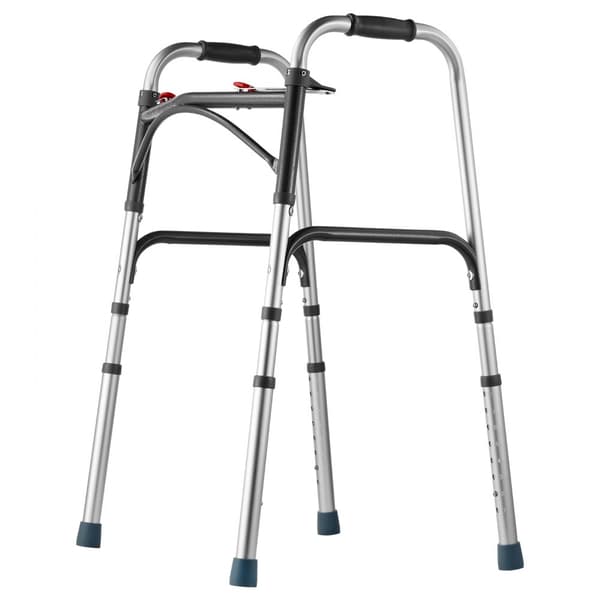 Fällbar Gånghjälp i Aluminium, Justerbar Höjd, Maxvikt 350 LBS
