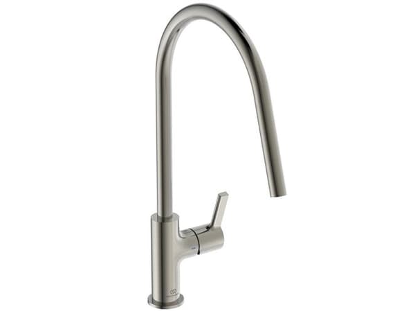 Ideal Standard GUSTO - køkkenarmatur 105x238x422 PVD Silver Storm