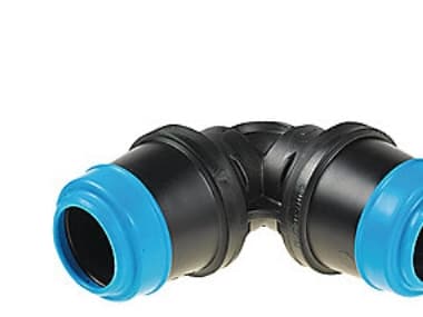 Vinkel 90° 50mm - Delrin. Hawle