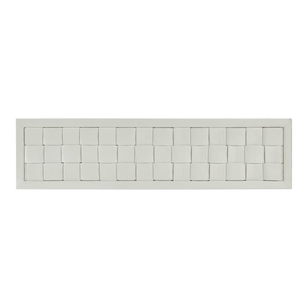 Klädd sänggavel Tervo 140x5x45 cm grå [en.casa]