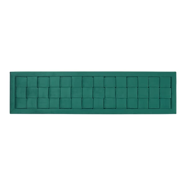 Klädd sänggavel Tervo 140x5x45 cm grön [en.casa]
