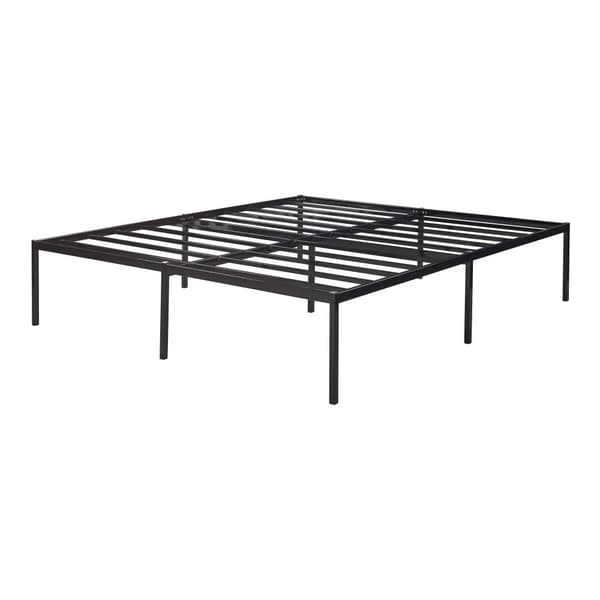 Säng Vårdö metall 200x180 cm svart [en.casa]