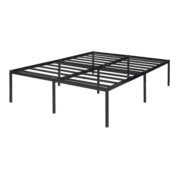 Säng Vårdö metall 200x140 cm svart [en.casa]