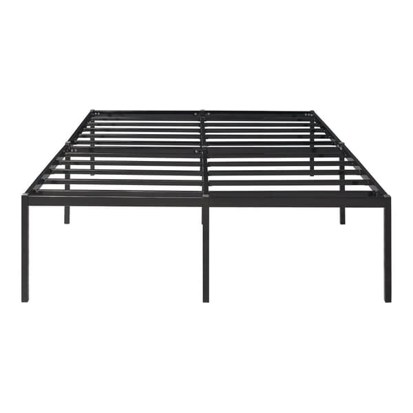 Säng Vårdö metall 200x140 cm svart [en.casa]