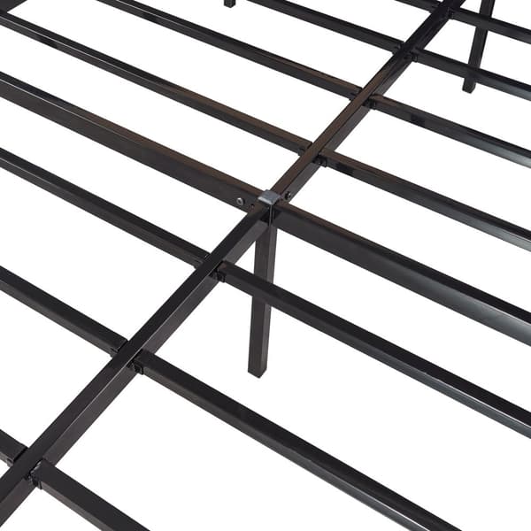 Säng Vårdö metall 200x140 cm svart [en.casa]