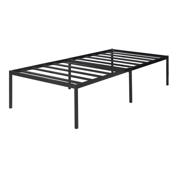 Säng Vårdö metall 200x90 cm svart [en.casa]