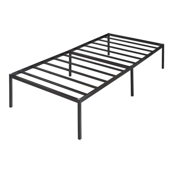 Säng Vårdö metall 200x90 cm svart [en.casa]