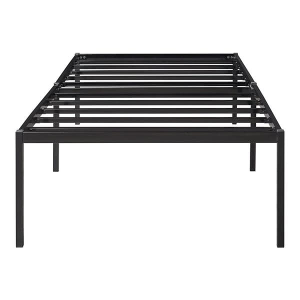 Säng Vårdö metall 200x90 cm svart [en.casa]